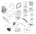 Part Location Diagram of B4196GS Briggs and Stratton Kit, Handle Hardware
